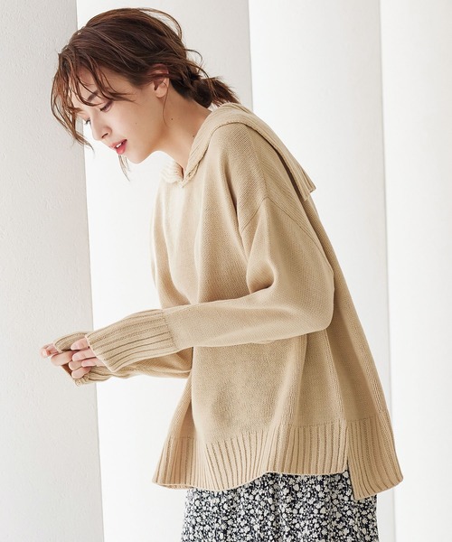 KOBE LETTUCE（コウベレタス）の「セーラー襟ニットプルオーバー