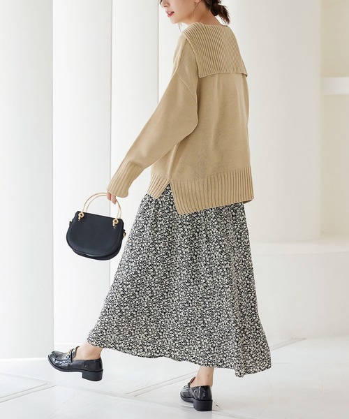 cccmalie セーラー襟ニット　Ecru　38 cccmalie セーラー襟ニット Ecru 38 cccmalie セーラー襟ニット Ecru