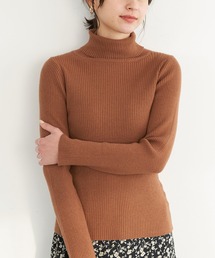 リブタートルニット＊