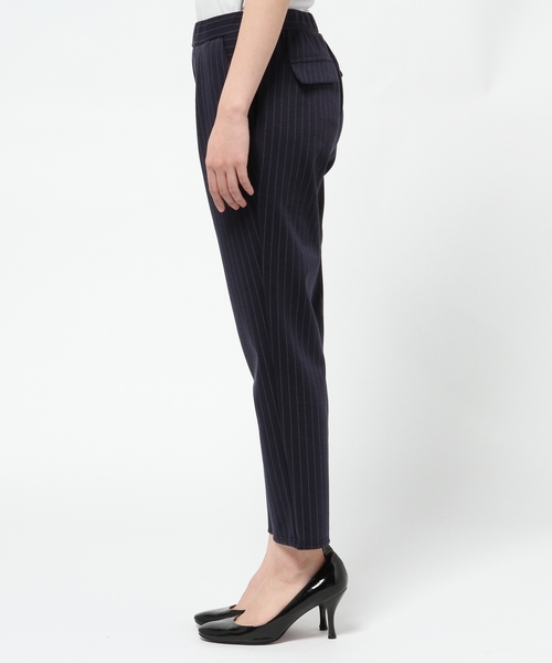 JENEVIEVE（ジュヌヴィエーヴ）の「ピンストライプジャージーパンツ（その他パンツ・レディース・ホワイト/ネイビー・1/0）」の10枚目の写真