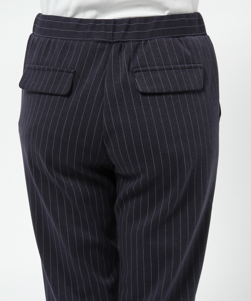JENEVIEVE（ジュヌヴィエーヴ）の「ピンストライプジャージーパンツ（その他パンツ・レディース・ホワイト/ネイビー・1/0）」の7枚目の写真
