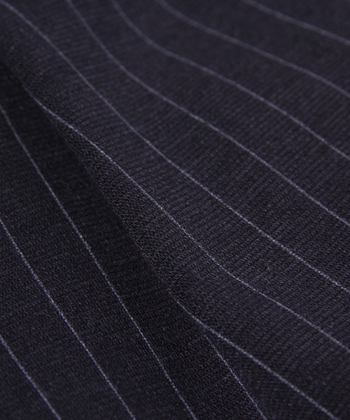 JENEVIEVE（ジュヌヴィエーヴ）の「ピンストライプジャージーパンツ（その他パンツ・レディース・ホワイト/ネイビー・1/0）」の4枚目の写真