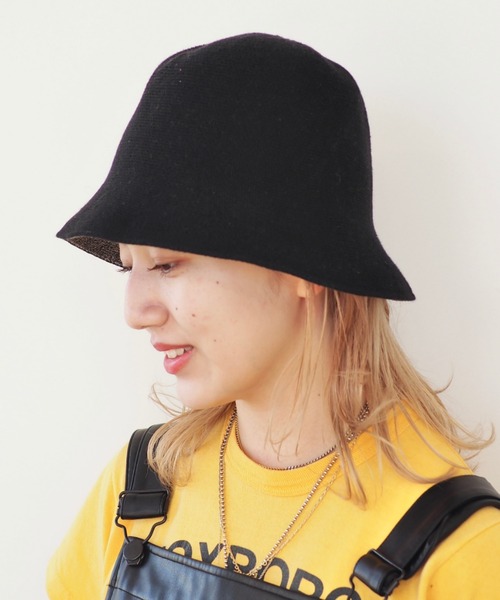 Ray BEAMS（レイビームス）の「Ray BEAMS / リバーシブル サーモ ハット（ハット・レディース・ブラック/グリーン/オレンジ・ONE SIZE）」の2枚目の写真