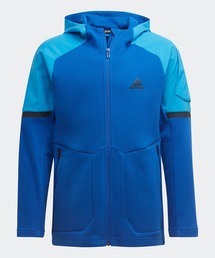 adidas（アディダス）の「Designed for Gameday フルジップパーカー / アディダス (キッズ／子供用)（パーカー・キッズ）」