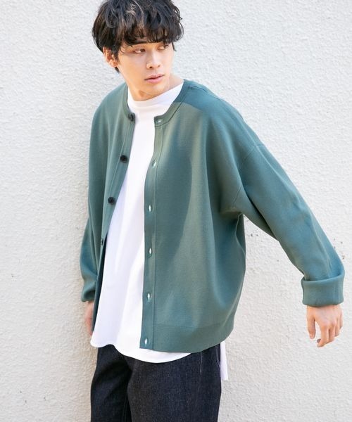 LOWRYS FARM(ローリーズファーム)の「2WAYクルーネックカーデ 263015(カーディガン/ボレロ・レディース・カーキ/グレー/ブルー・MEDIUM/LARGE)」の14枚目の写真
