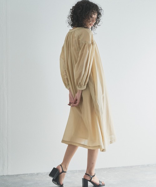 最終お値下げ　nowos シルクコットン　レースワンピース audrey and john wad（オードリーアンドジョンワッド）の