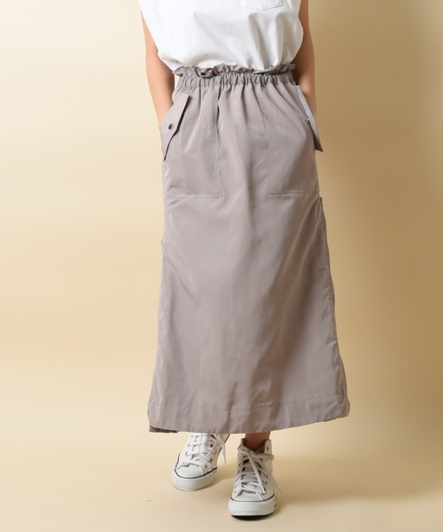 INTERPLANET(インタープラネット)の「サイドプリーツミリタリースカート(スカート・レディース・カーキ/ネイビー/グレイッシュベージュ/ベージュ/ブルー/カーキ系1・FREE)」の17枚目の写真