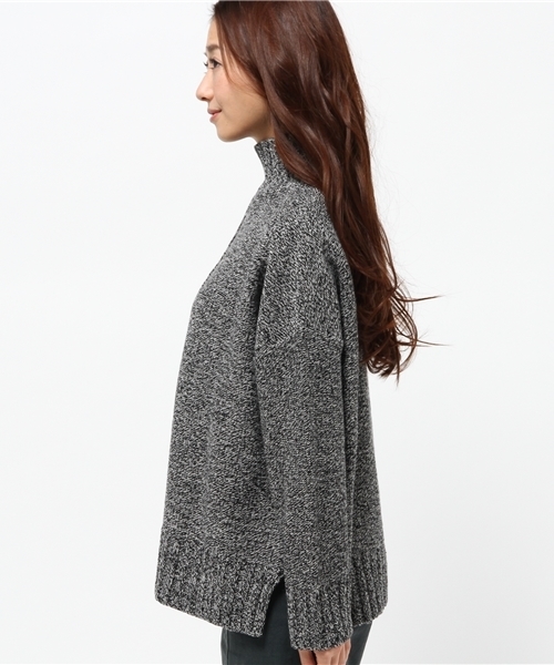 OUTLET（アウトレット）の「【WHO'S WHO gallery】KRメランジハイネックニット（ニット/セーター・レディース・ブルー/グレー/レッド・FREE）」の5枚目の写真