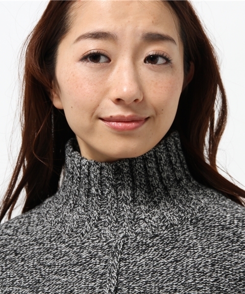 OUTLET（アウトレット）の「【WHO'S WHO gallery】KRメランジハイネックニット（ニット/セーター・レディース・ブルー/グレー/レッド・FREE）」の7枚目の写真