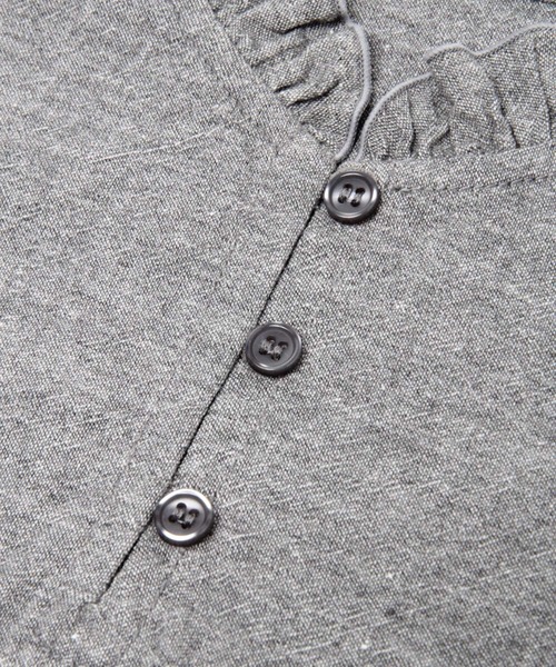studio CLIP（スタディオクリップ）の「ボタンスタンドコットン付け襟（付け襟・レディース・グレー/オフホワイト/ブルー・FREE）」の6枚目の写真