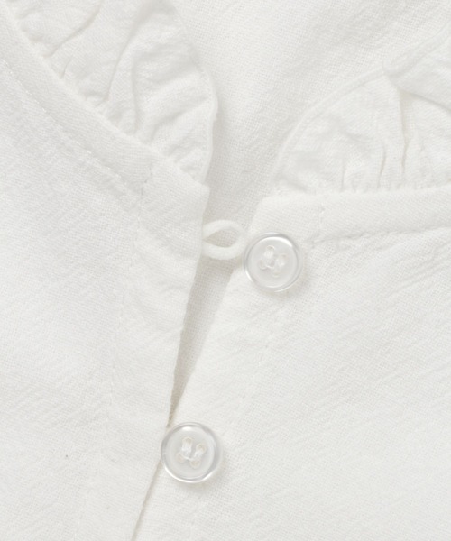 studio CLIP（スタディオクリップ）の「ボタンスタンドコットン付け襟（付け襟・レディース・グレー/オフホワイト/ブルー・FREE）」の10枚目の写真