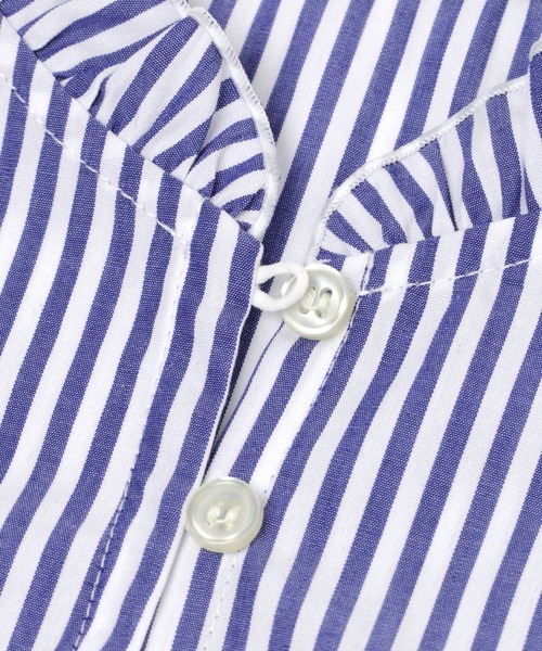 studio CLIP（スタディオクリップ）の「ボタンスタンドコットン付け襟（付け襟・レディース・グレー/オフホワイト/ブルー・FREE）」の12枚目の写真