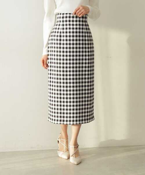 PROPORTION BODY DRESSING(プロポーションボディドレッシング)の「ギンガムプリントタイトスカート / 1212120209(スカート・レディース・ブラック/ベージュ/イエロー・SMALL/MEDIUM)」の15枚目の写真