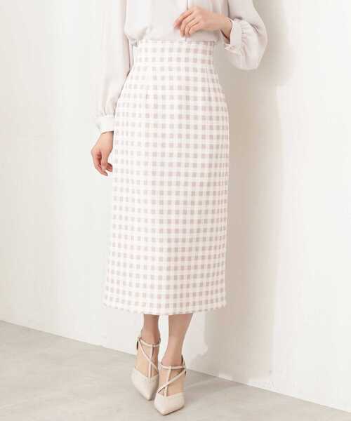 PROPORTION BODY DRESSING(プロポーションボディドレッシング)の「ギンガムプリントタイトスカート / 1212120209(スカート・レディース・ブラック/ベージュ/イエロー・SMALL/MEDIUM)」の22枚目の写真