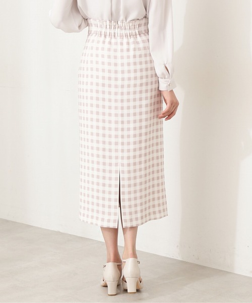 PROPORTION BODY DRESSING(プロポーションボディドレッシング)の「ギンガムプリントタイトスカート / 1212120209(スカート・レディース・ブラック/ベージュ/イエロー・SMALL/MEDIUM)」の7枚目の写真