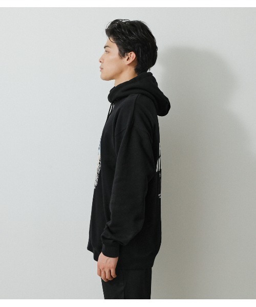 AZUL by moussy(アズールバイマウジー)の「MIND OF ONES OWN HOODIE/マインドオブワンスオウンフーディ(パーカー・メンズ・ホワイト/ブラック/ライトピンク・MEDIUM/LARGE)」の21枚目の写真