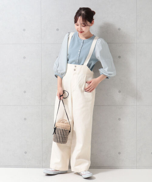 fredy emue（フレディエミュ）の「袖ボリューム プルオーバーカットソー（Tシャツ/カットソー・レディース・ブラック/サックスブルー/アイボリー・38）」の21枚目の写真