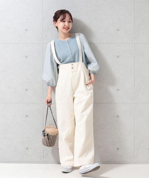 fredy emue（フレディエミュ）の「袖ボリューム プルオーバーカットソー（Tシャツ/カットソー・レディース・ブラック/サックスブルー/アイボリー・38）」の22枚目の写真