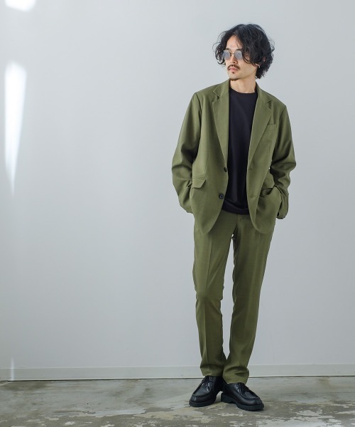 improves(インプローブス)の「ナチュラルストレッチ タック ストレート スラックスパンツ セットアップ対応(スラックス・メンズ・ブラウン/チャコール/グリーン・LARGE/MEDIUM)」の10枚目の写真