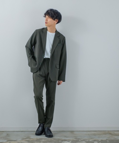 improves(インプローブス)の「ナチュラルストレッチ タック ストレート スラックスパンツ セットアップ対応(スラックス・メンズ・ブラウン/チャコール/グリーン・LARGE/MEDIUM)」の16枚目の写真