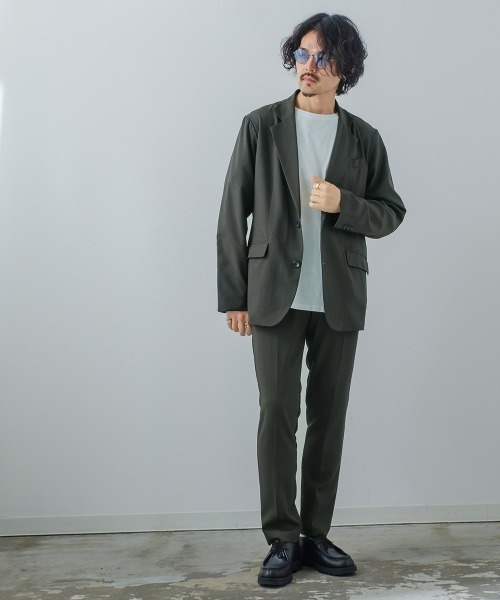 improves(インプローブス)の「ナチュラルストレッチ タック ストレート スラックスパンツ セットアップ対応(スラックス・メンズ・ブラウン/チャコール/グリーン・LARGE/MEDIUM)」の20枚目の写真