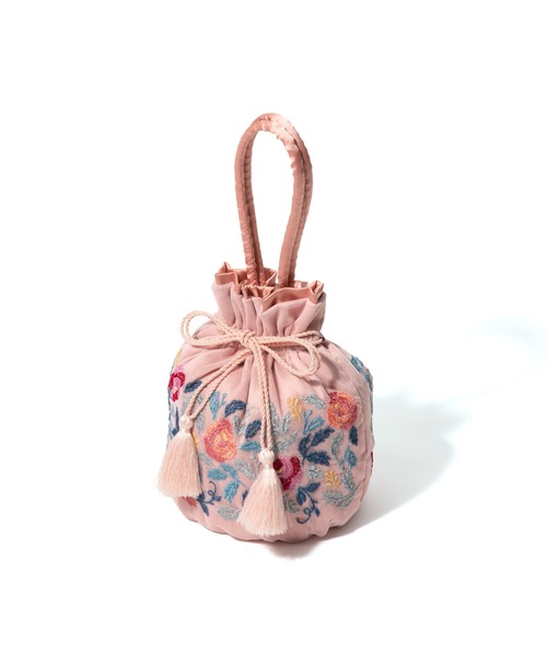 Francfranc(フランフラン)の「ANNA SUI 巾着バッグ チュール ピンク(ハンドバッグ・レディース・ピンク・FREE)」の3枚目の写真
