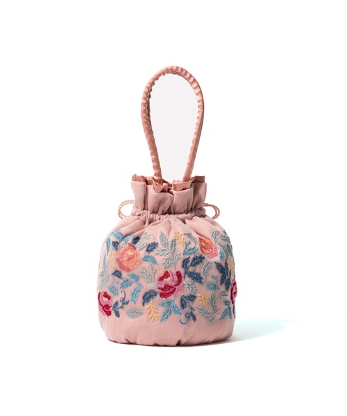 Francfranc(フランフラン)の「ANNA SUI 巾着バッグ チュール ピンク(ハンドバッグ・レディース・ピンク・FREE)」の4枚目の写真