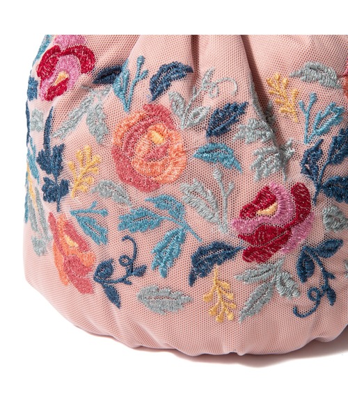 Francfranc(フランフラン)の「ANNA SUI 巾着バッグ チュール ピンク(ハンドバッグ・レディース・ピンク・FREE)」の6枚目の写真