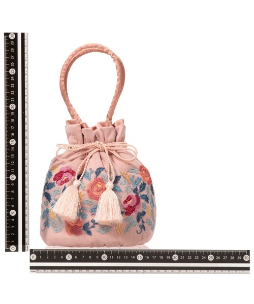 Francfranc(フランフラン)の「ANNA SUI 巾着バッグ チュール ピンク(ハンドバッグ・レディース・ピンク・FREE)」の10枚目の写真