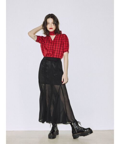 jouetie(ジュエティ)の「レースアップマーメイドスカート(スカート・レディース・ブラック/アイボリー/その他1/その他2/ブルー・MEDIUM)」の16枚目の写真