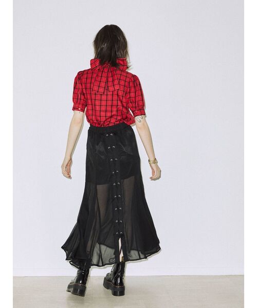 jouetie(ジュエティ)の「レースアップマーメイドスカート(スカート・レディース・ブラック/アイボリー/その他1/その他2/ブルー・MEDIUM)」の10枚目の写真