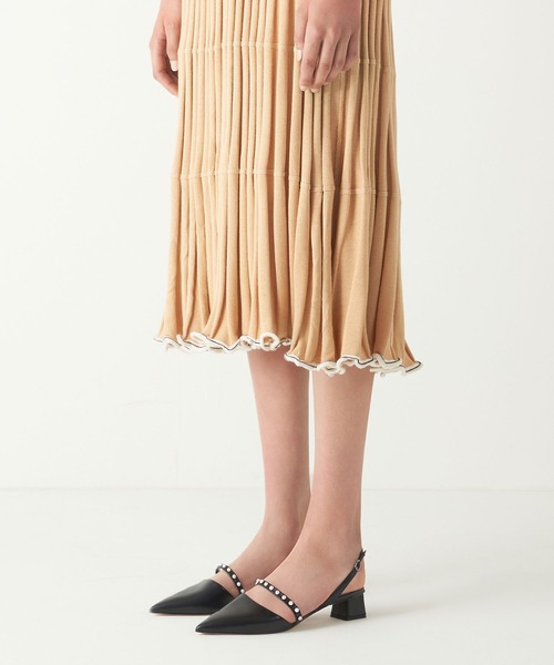CHARLES & KEITH(チャールズ & キース)の「ビーズド スリングバックパンプス / Beaded Slingback Pumps(パンプス・レディース・ブラック/マルチ・22.5cm/23cm/23.5cm/24.5cm/25cm/25.5cm)」の16枚目の写真