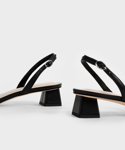 CHARLES & KEITH(チャールズ & キース)の「ビーズド スリングバックパンプス / Beaded Slingback Pumps(パンプス・レディース・ブラック/マルチ・22.5cm/23cm/23.5cm/24.5cm/25cm/25.5cm)」の5枚目の写真