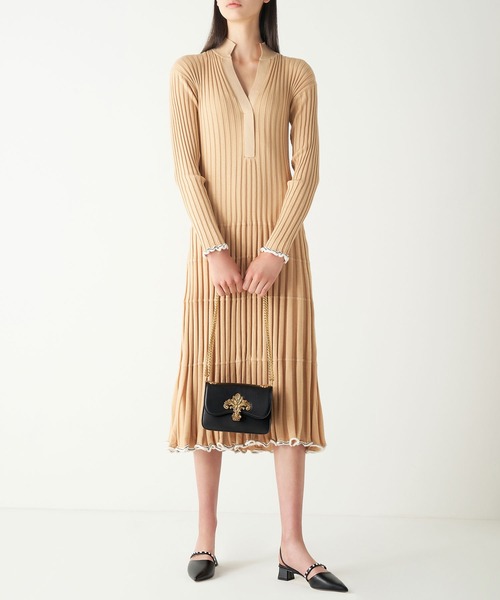 CHARLES & KEITH(チャールズ & キース)の「ビーズド スリングバックパンプス / Beaded Slingback Pumps(パンプス・レディース・ブラック/マルチ・22.5cm/23cm/23.5cm/24.5cm/25cm/25.5cm)」の6枚目の写真