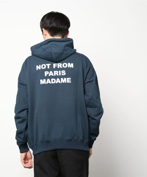 Drole De Monsieur(ドロール ド ムッシュ)の「DROLE DE MONSIEUR/ドロール ド ムッシュ LE HOODIE SLOGAN(パーカー・メンズ・ネイビー・SMALL/MEDIUM)」の7枚目の写真
