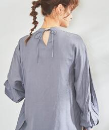 coen（コーエン）の「ボリュームスリーブタックブラウス（シャツ/ブラウス）」