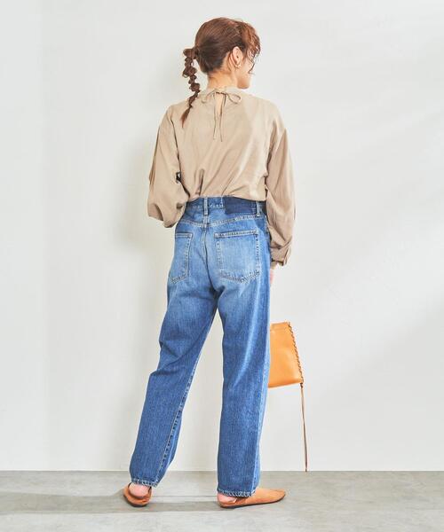 coen（コーエン）の「ボリュームスリーブタックブラウス（シャツ/ブラウス・レディース・ダークグレー/ベージュ・L/M）」の9枚目の写真