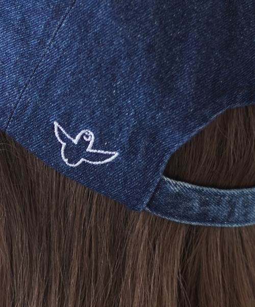 Mark Gonzales（マーク・ゴンザレス）の「【 Mark Gonzales / マークゴンザレス 】 別注 刺繍ロゴ ローキャップ（キャップ・レディース・ブラック/ネイビー/ピンク/インディゴブルー/ミント/ブラック×ホワイト/ブラック×ピンク/サックスブルー系1/サックスブルー系2/ブルー系・FREE）」の12枚目の写真