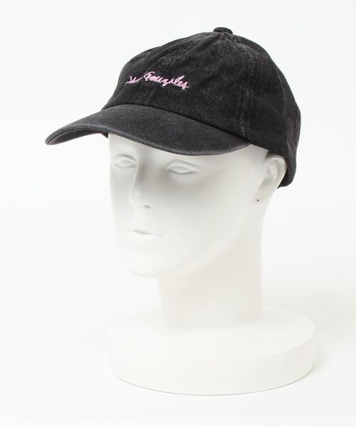 Mark Gonzales（マーク・ゴンザレス）の「【 Mark Gonzales / マークゴンザレス 】 別注 刺繍ロゴ ローキャップ（キャップ・レディース・ブラック/ネイビー/ピンク/インディゴブルー/ミント/ブラック×ホワイト/ブラック×ピンク/サックスブルー系1/サックスブルー系2/ブルー系・FREE）」の18枚目の写真