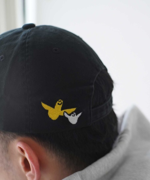 Mark Gonzales（マーク・ゴンザレス）の「【 Mark Gonzales / マークゴンザレス 】 別注 刺繍ロゴ ローキャップ（キャップ・レディース・ブラック/ネイビー/ピンク/インディゴブルー/ミント/ブラック×ホワイト/ブラック×ピンク/サックスブルー系1/サックスブルー系2/ブルー系・FREE）」の19枚目の写真