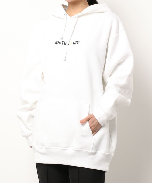 WHITELAND(ホワイトランド)の「WHITELAND/ホワイトランド/ロゴデイジーパーカー(パーカー・レディース・ホワイト/ブラック・FREE)」の9枚目の写真