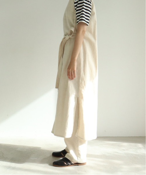 yuni（ユニ ）の「コットンリネン natural toutch wrap ワンピース