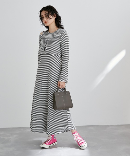 ADAM ET ROPE'（アダムエロペ）の「ソフトフェイクレザーミニバッグ（ショルダーバッグ・レディース・チャコールグレー/グレー・FREE）」の18枚目の写真