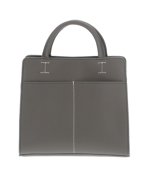 ADAM ET ROPE'（アダムエロペ）の「ソフトフェイクレザーミニバッグ（ショルダーバッグ・レディース・チャコールグレー/グレー・FREE）」の8枚目の写真