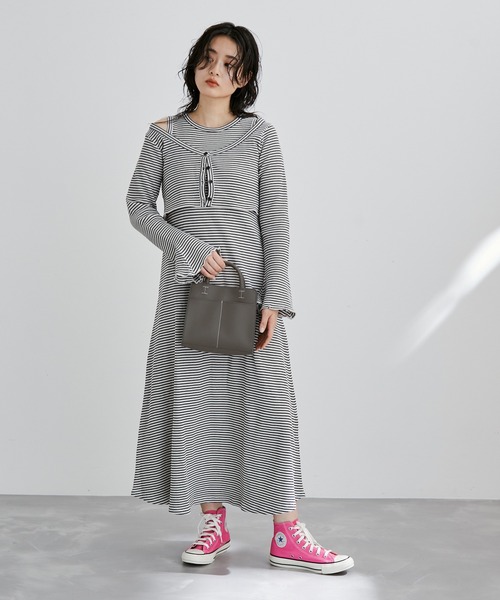 ADAM ET ROPE'（アダムエロペ）の「ソフトフェイクレザーミニバッグ（ショルダーバッグ・レディース・チャコールグレー/グレー・FREE）」の17枚目の写真