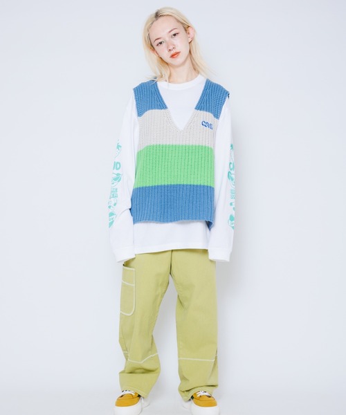 Candy Stripper（キャンディストリッパー）の「5 POCKET TAPERED パンツ（その他パンツ・レディース・グリーン/ピンク/アイボリー・1/2）」の9枚目の写真