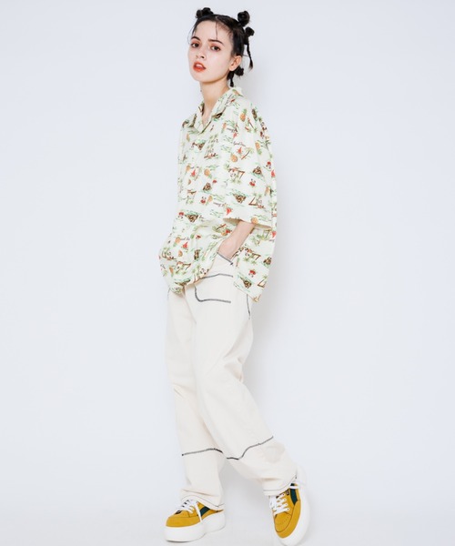 Candy Stripper（キャンディストリッパー）の「5 POCKET TAPERED パンツ（その他パンツ・レディース・グリーン/ピンク/アイボリー・1/2）」の7枚目の写真