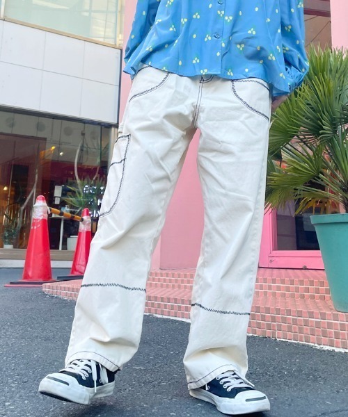 Candy Stripper（キャンディストリッパー）の「5 POCKET TAPERED パンツ（その他パンツ・レディース・グリーン/ピンク/アイボリー・1/2）」の5枚目の写真