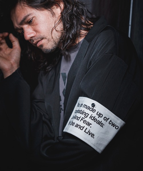 NOISESCAPE（ノイズスケープ）の「mko10373- Print Design Armband アームバンド（アームカバー・メンズ・ホワイト系その他2/ブラック系その他/ブラック/ホワイト系その他/ブラック系その他2/オフホワイト・FREE）」の14枚目の写真