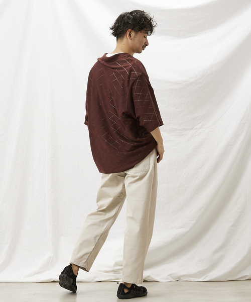 THE NORTH FACE PURPLE LABEL(ザ ノースフェイス パープルレーベル)の「【THE NORTH FACE PPL/ パープルレーベル】PIQUE フィールドワイドパンツ(チノパンツ・メンズ・ブラック/ナチュラル・32/30)」の4枚目の写真